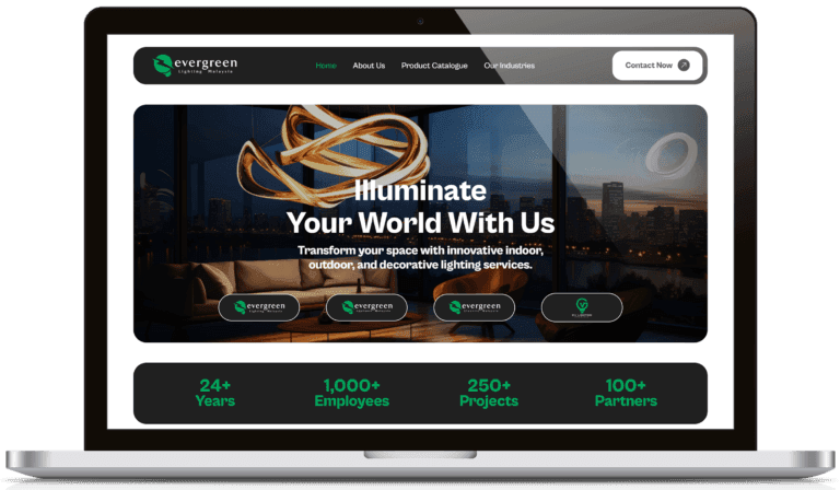 Evergreen Lighting Malaysia Website project preview