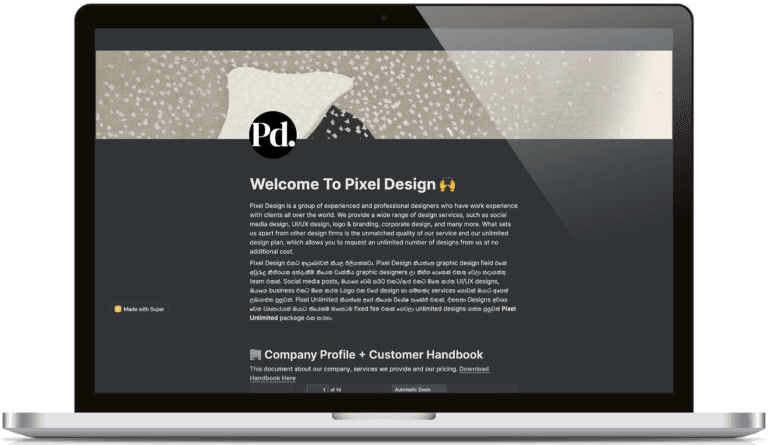 Pixel Design Portfolio project preview