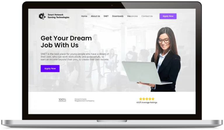 Smart Network Earning Solutions Website project preview