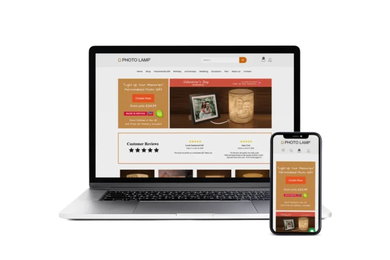 Photolamp eCommerce Website project preview