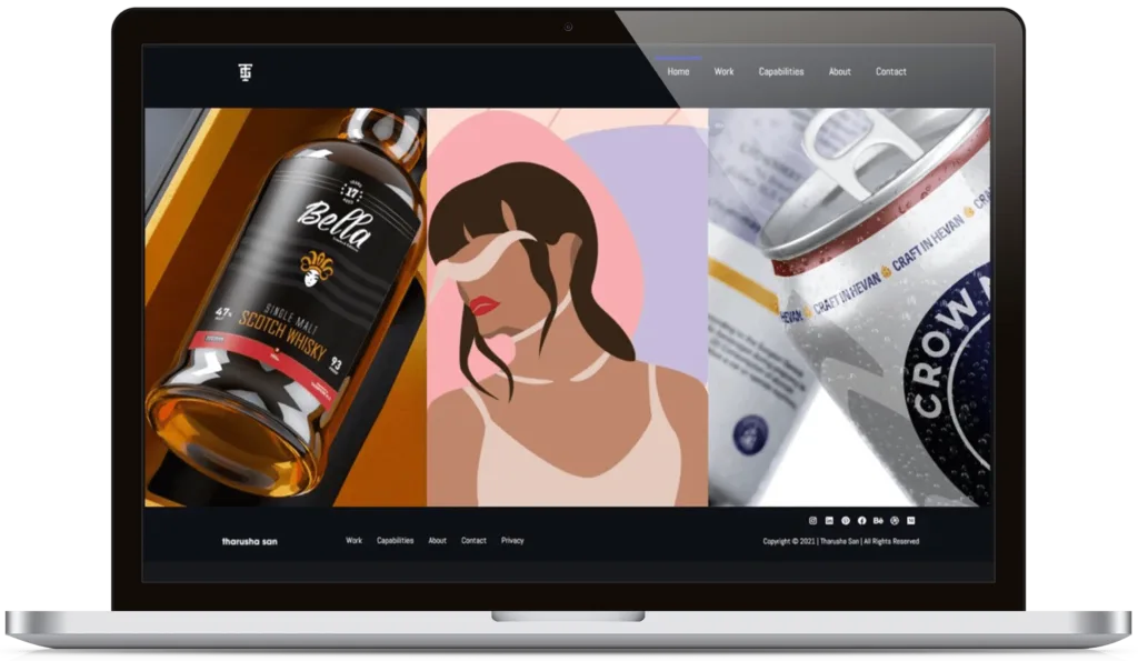 Tharusha San Portfolio Website project preview