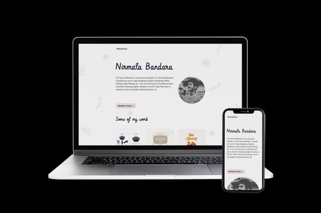 Nirmalab.me Portfolio Development project preview